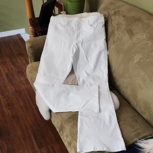 NWT Kut from the Kloth Women's High Rise Flare Leg White Jeans-Size 14